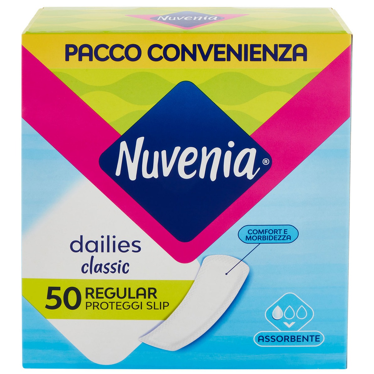 پد روزانه Nuvenia مدل Dailies Classic بسته ۵۰ عددی