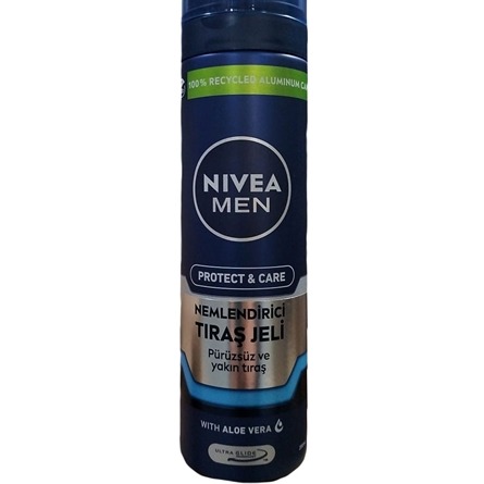 ژل اصلاح مردانه نیوآ مدل PROTECT AND CARE حاوی عصاره آلوئه ورا حجم ۲۰۰ میل