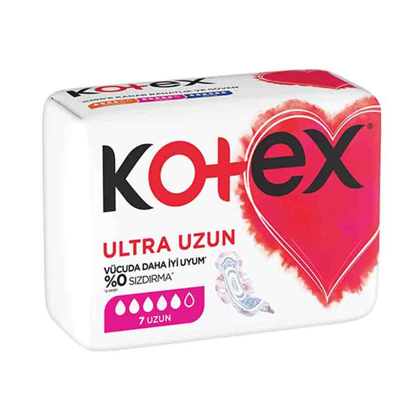 نوار بهداشتی کوتکس سایز بلند مدل Ultra بسته ۷ عددی