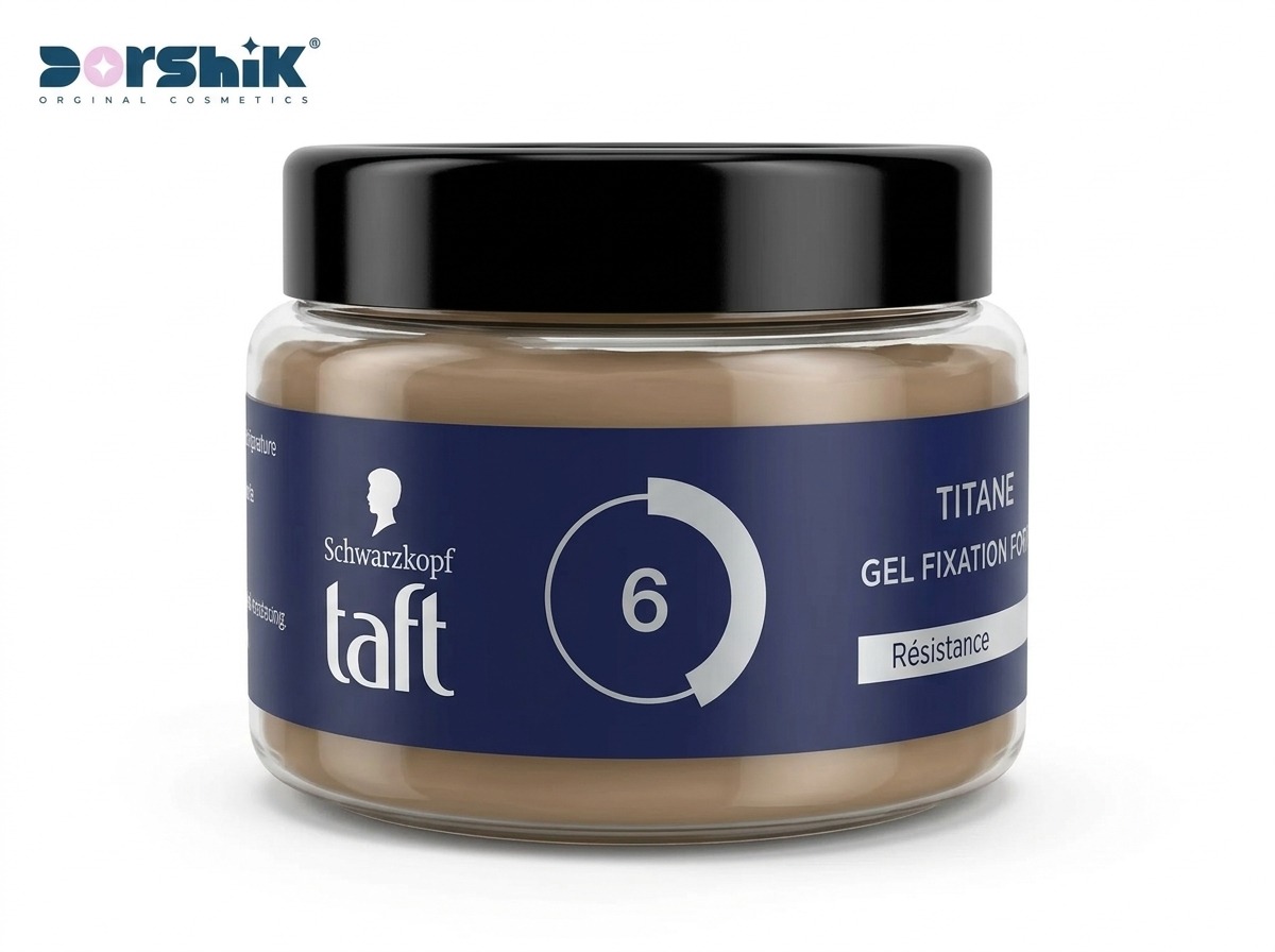 ژل مو فرانسوی تافت Schwarzkopf – Titanium (6) نگهداری 24 ساعت 250 میل