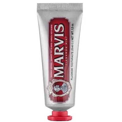 خمیر دندان دارچین و نعناع مارویس مدل CINNAMON MINT حجم 25 میل