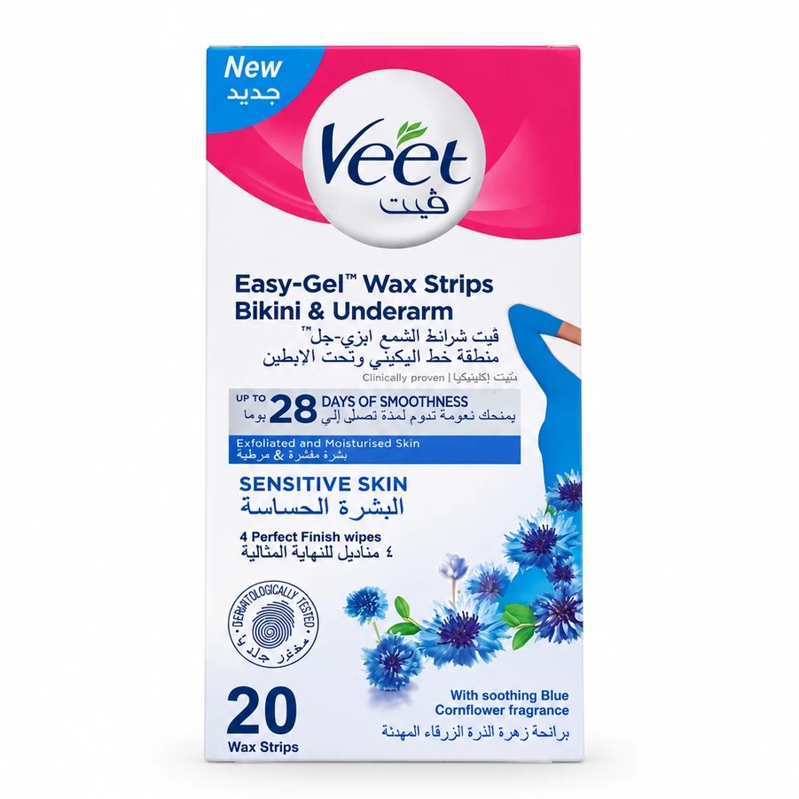 چسب موبر ویت Veet مناسب پوست حساس بسته ۲۰عددی