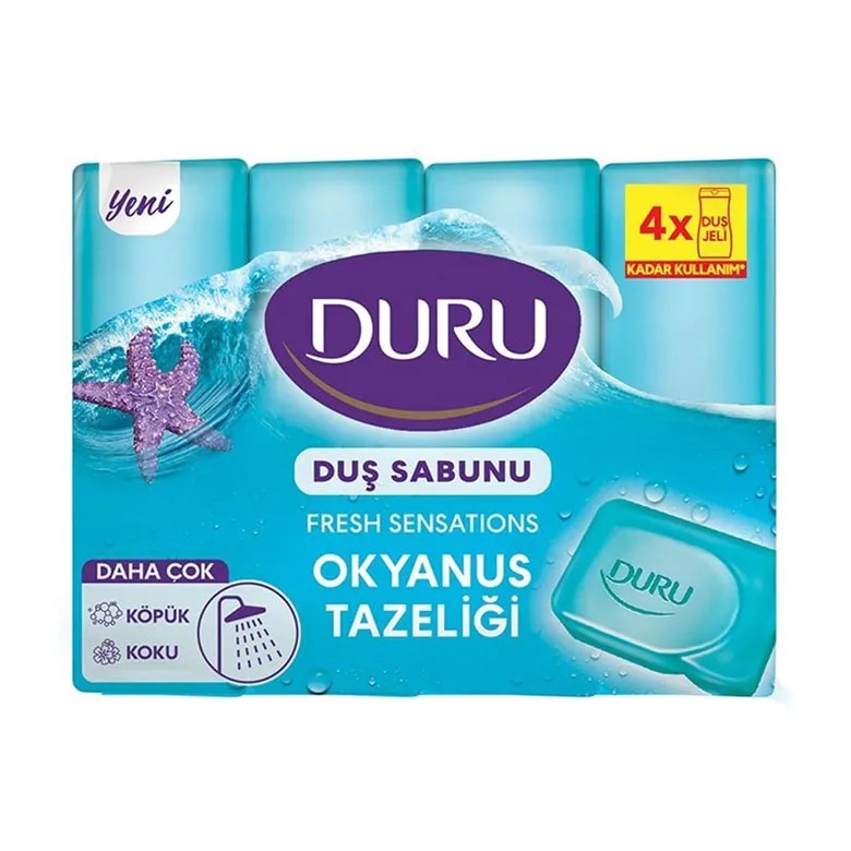 صابون حمام Duru با رایحه اقیانوس بسته 4 عددی