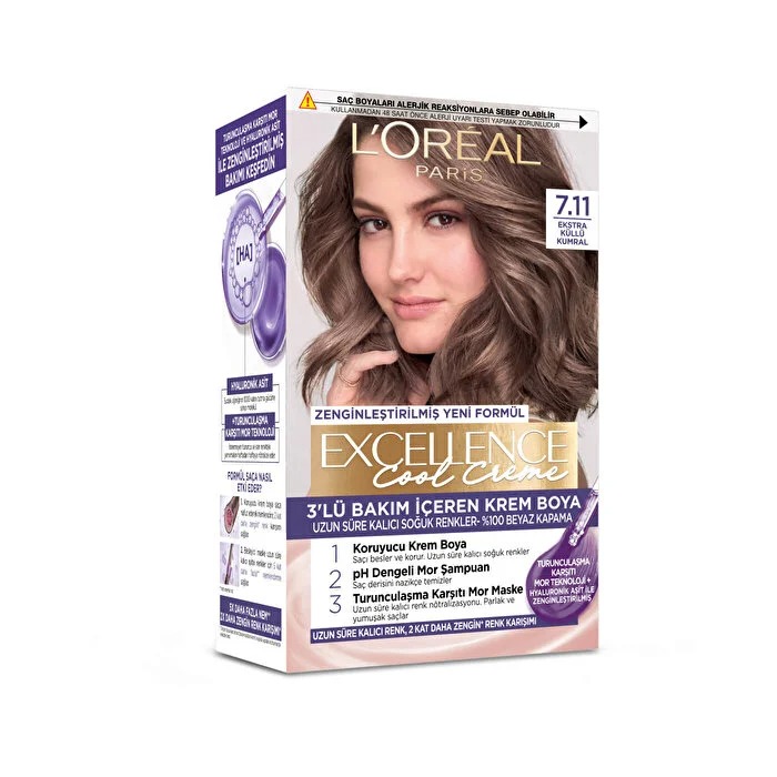 رنگ مو لورال LOREALشماره7.11