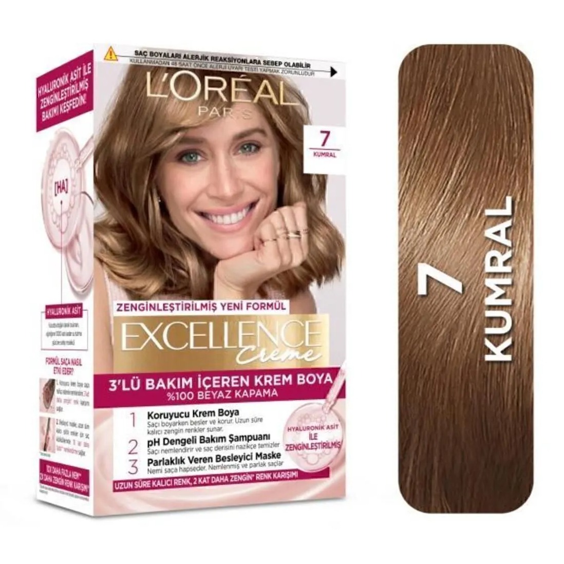رنگ مو لورال  LOREALشماره7