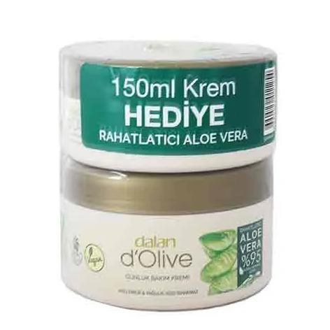 کرم مرطوب کننده دست و بدن دالانDALAN ALOe VERA حاوی آلوئه ورا250میل+150میل