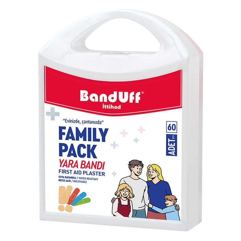 چسب زخم بندوف Banduff مدل Aile Seti بسته 60 عددی