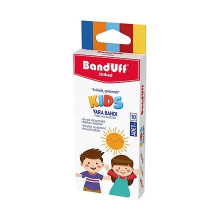 چسب زخم BandUff طرح kids بسته 10 عددي