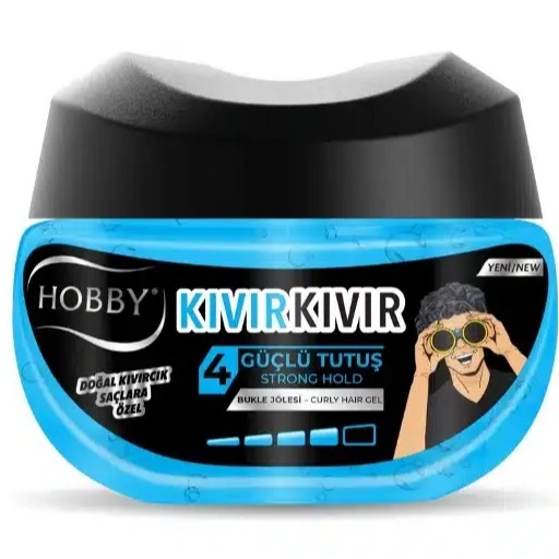 ژل مو کاسه ای هوبی HOBBY مخصوص مو های فر مدل Kivir Kivir شماره 4 حجم 250 میل