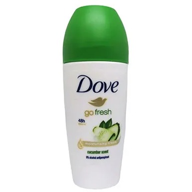 مام رولی زنانه داو 50 میل حاوی عصاره خیار و چای سبز مدل GO FRESH