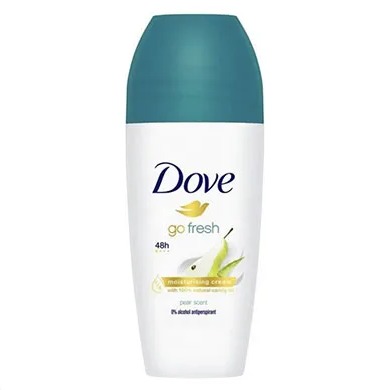 مام رولی زنانه داو 50 میل حاوی عصاره گلابی و آلوئه ورا مدل GO FRESH