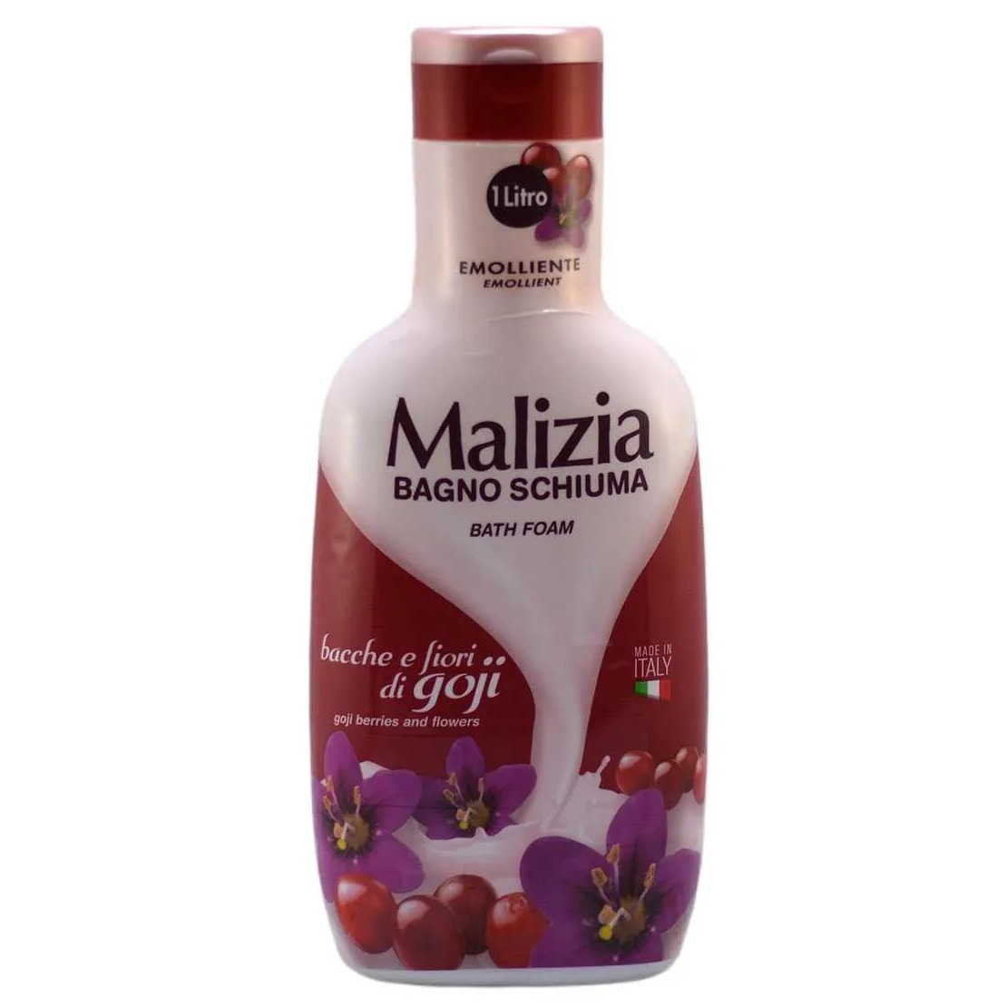 شامپو بدن مالیزیا Malizia رطوب رسان حاوی عصاره گوجی بری و گل ها حجم 1000 میل