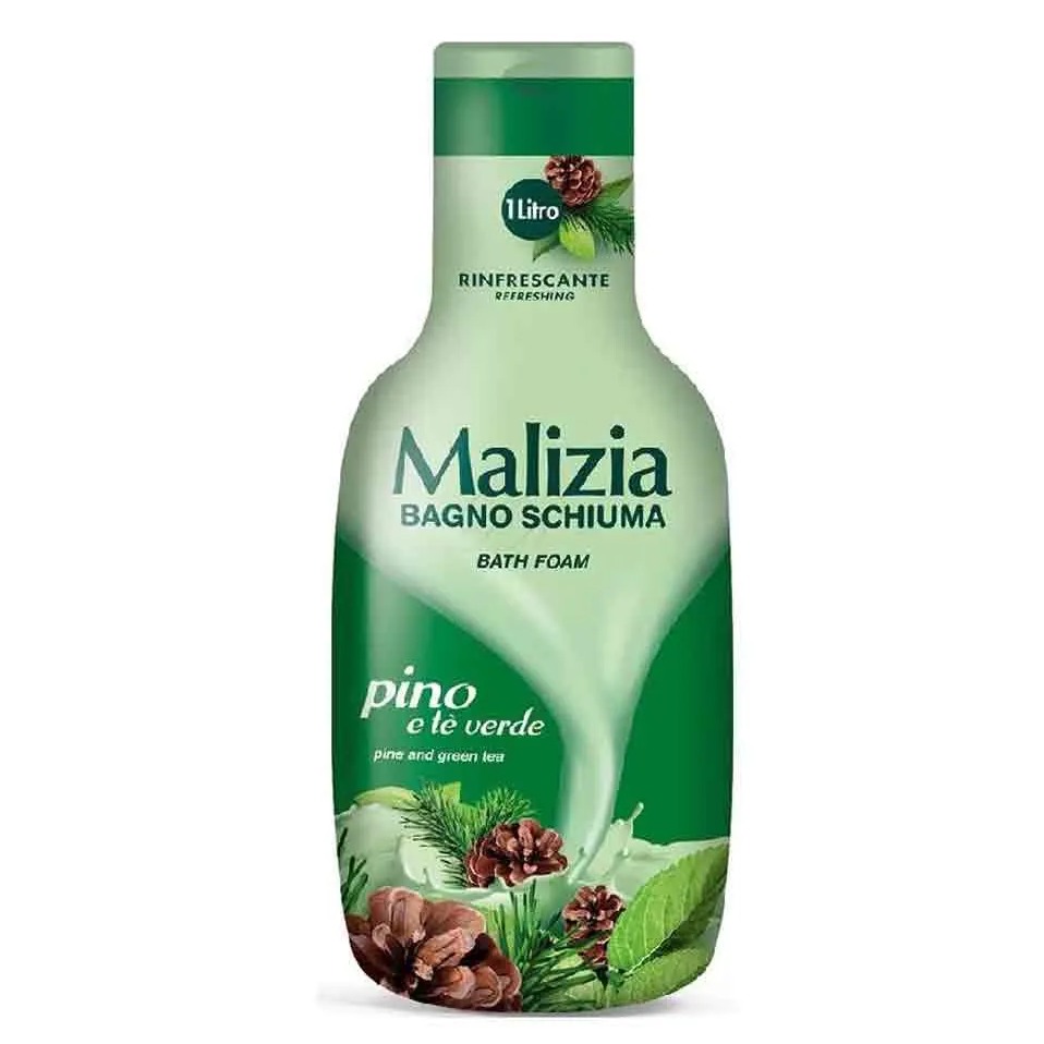 شامپو بدن عصاره چای سبز و رایحه کاج مالیزیا Malizia حجم 1000 میل