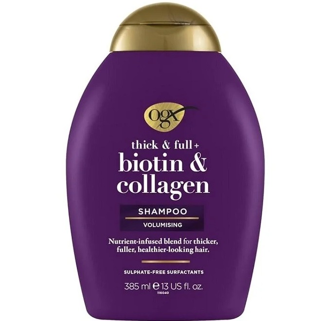 شامپو بدون سولفات او جی ایکس Ogx مدل Biotin & Collagen