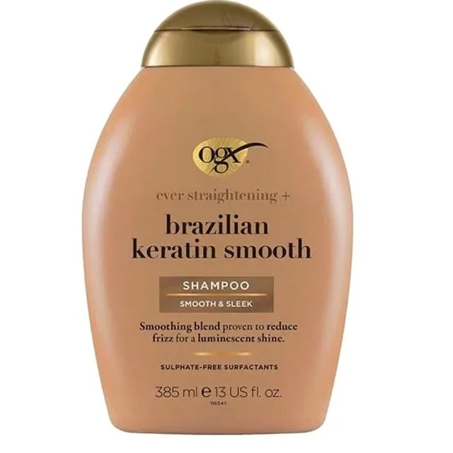 شامپو بدون سولفات او جی ایکس Ogx مدل Keratin Smooth