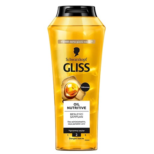 شامپو مغذی گلیس مراقبت معتدل با صافی و درخشش ۴۰۰ میل